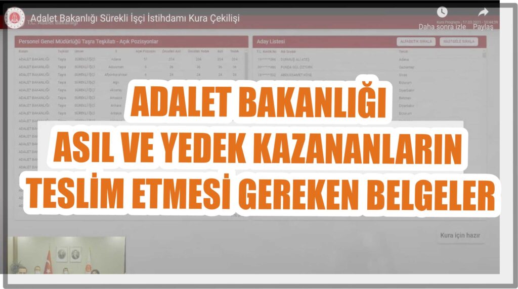 ADALET BAKANLIĞI SONUCU KAZANDIM ŞİMDİ NE YAPACAĞIM? KAÇ TL MAAŞ ALACAĞIZ?