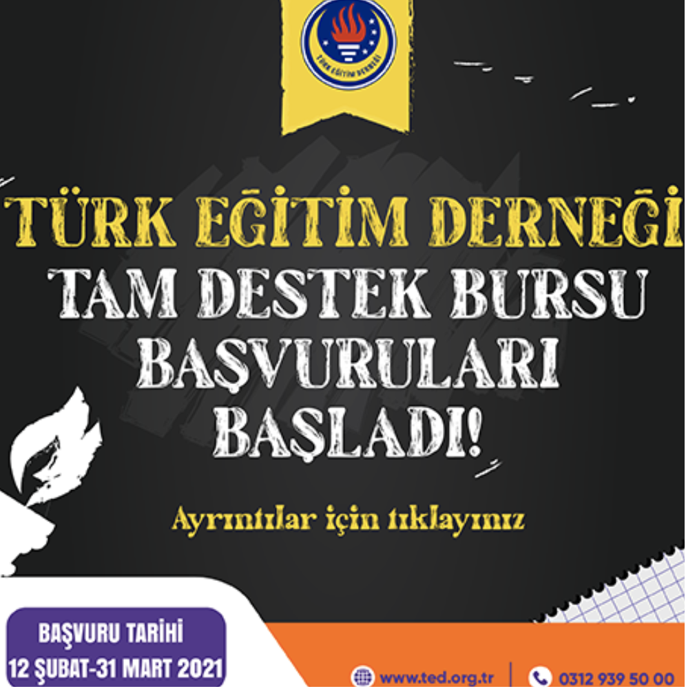 TED BURS BAŞVURULARI BAŞLADI