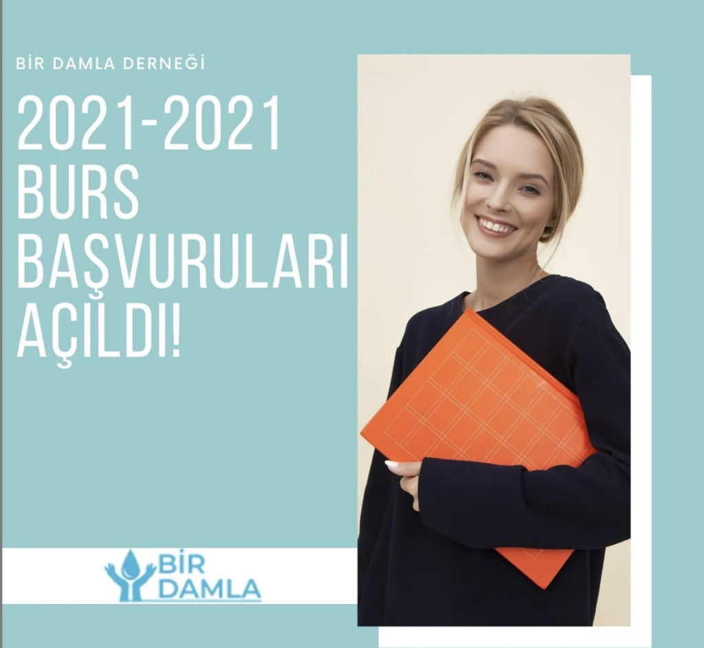 2021 BİR DAMLA DERNEĞİ BURS BAŞVURULARI BAŞLADI